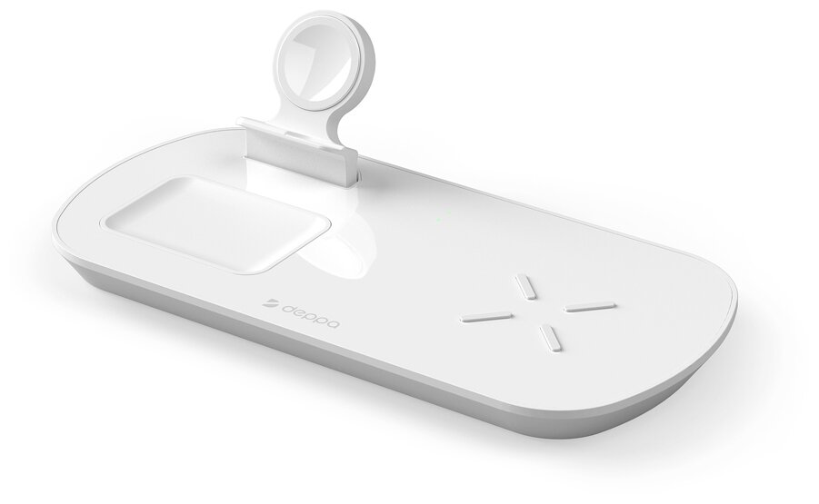 Беспроводная зарядная станция Deppa 3in1 White (24010)