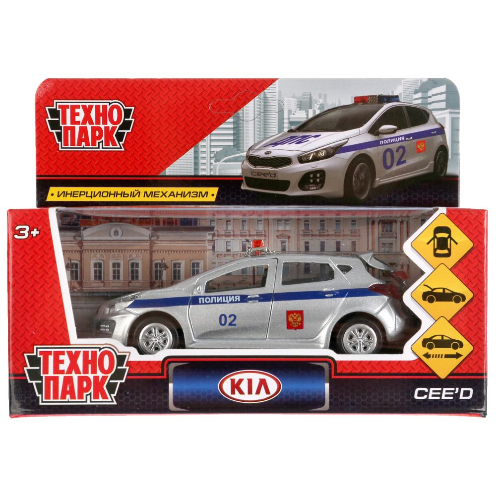 Машина металл KIA CEED ПОЛИЦИЯ 12см, инерционная, Технопарк, арт.  CEED-POLICE