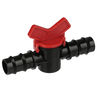 Кран проходной для шланга 20x20мм, пластик. 169-024. INBLOOM