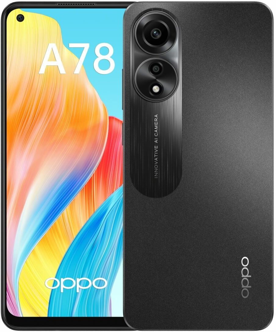 Смартфон OPPO A78 8/128Gb Mist Black