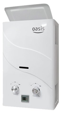 Купить газовый проточный водонагреватель oasis b-12w, бездымоходный в ...