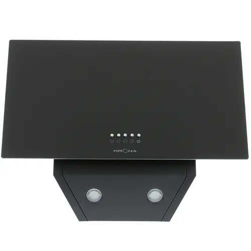 Купить вытяжка наклонная krona gabriele 600 black pb, черный в ...