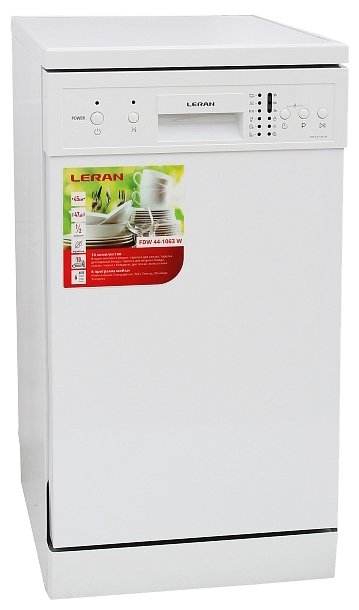 Купить посудомоечная машина 45 см leran fdw 44-1063 w, белый в ...