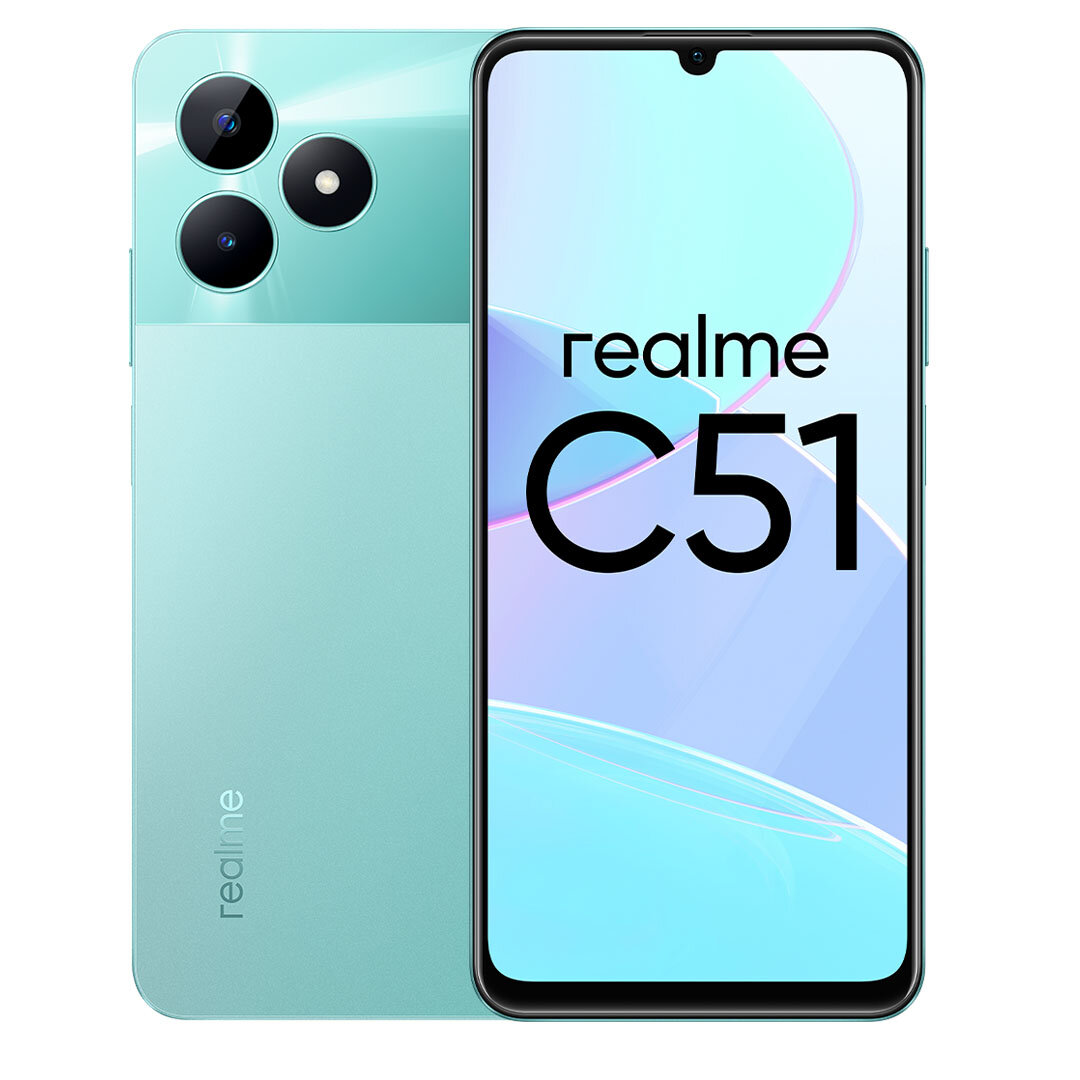 Смартфон REALME C51 4/128Gb Mint Green