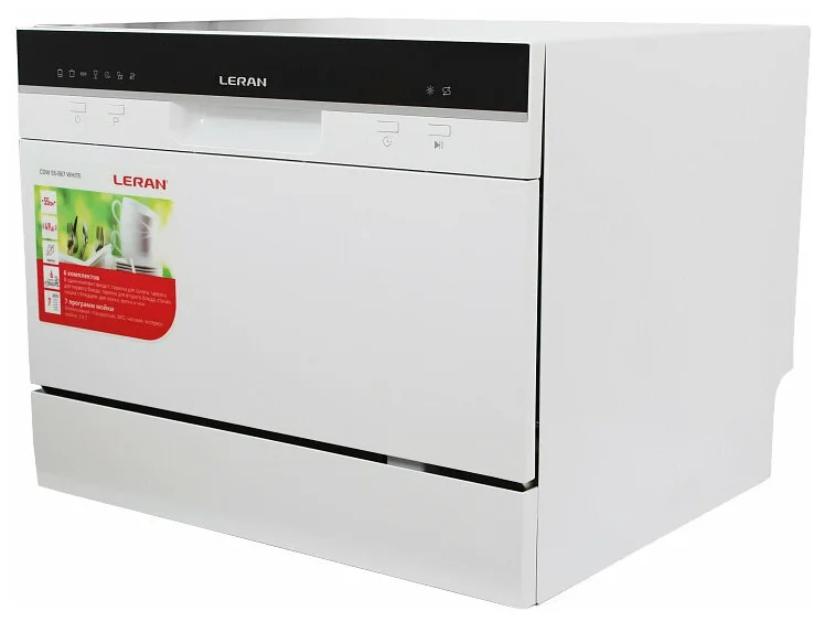 Посудомоечная машина Leran CDW 55-067, компактная, белый