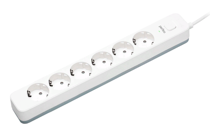 Купить сетевой фильтр "power stream", 2500w, 3,0м, 6 розеток, белый ...