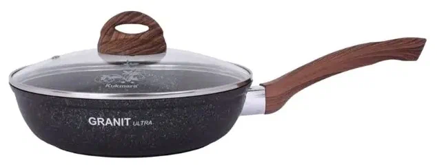 Купить сковорода kukmara granit ultra blue а/пр литая стекл/кр 26см ...