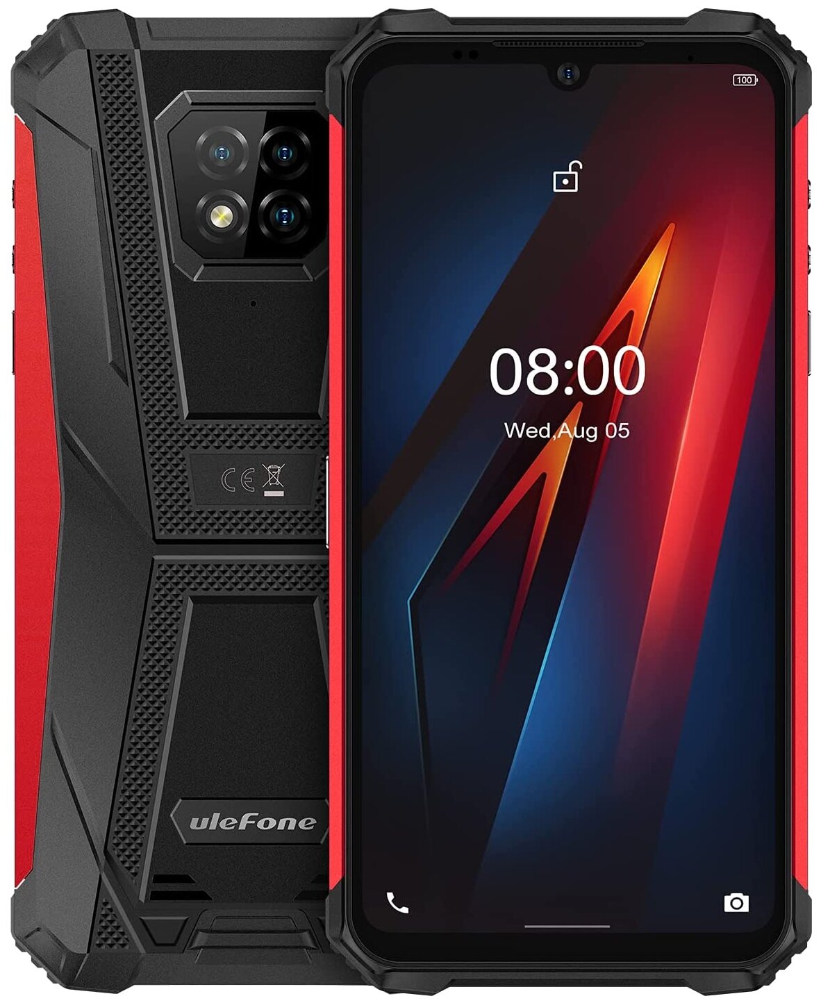 Смартфон ULEFONE Armor 8 4/64Gb Black/Red (IP68/IP69K)