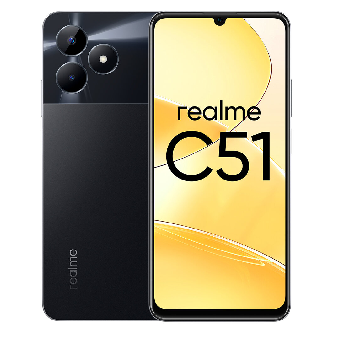 Смартфон REALME C51 4/128Gb Carbon Black