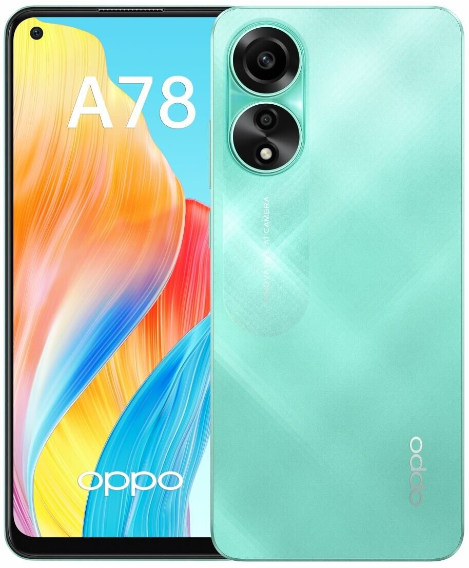 Смартфон OPPO A78 8/256Gb Aqua Green