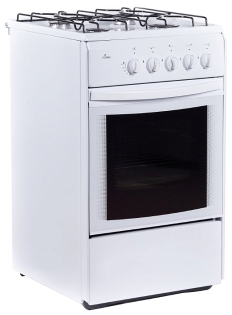 Купить газовая плита flama rg 24019 w (без щитка, без противня), белый ...
