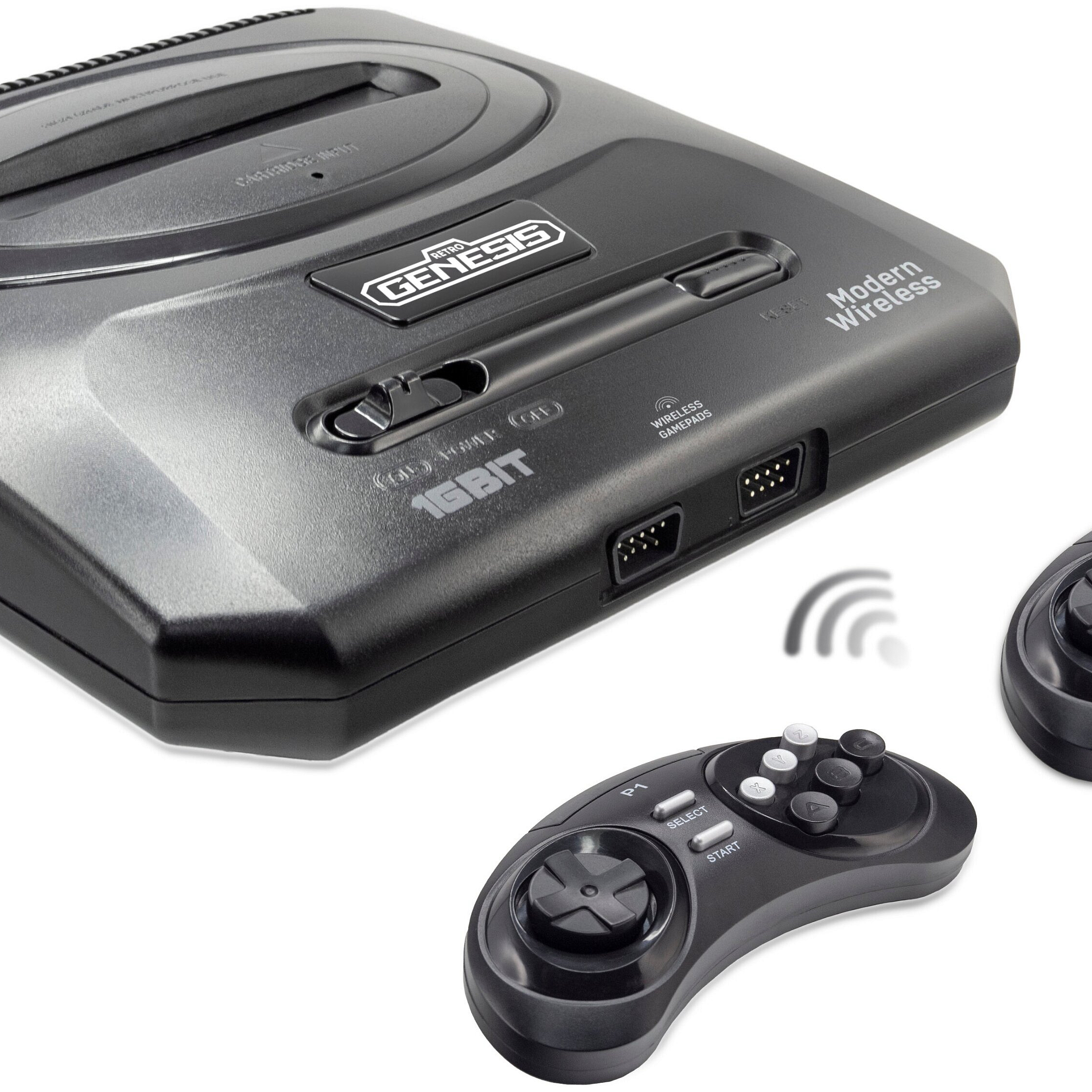 Игровая консоль SEGA Retro Genesis Modern Wireless + 300 игр (16bit/AV/2х  беспроводных джостика)