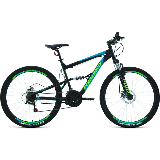 Велосипед ФОРВАРД RAPTOR 27,5" 2,0 (рама 18", черный/бирюзовый ...