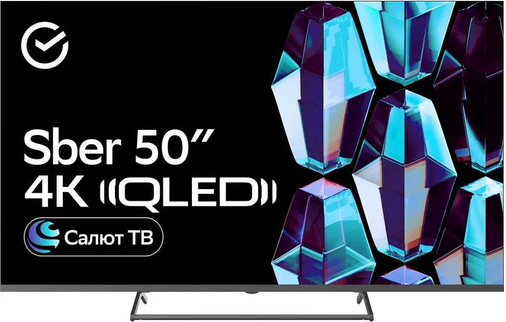 Купить телевизор sber sdx-50uq5231 (smarttv,qled.ultrahd.frameless) в ...