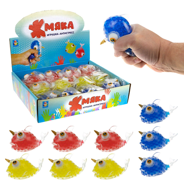 Жмяка "Нарвал с шариками" (арт.Т22991) - игрушки для детей, развивающие ...