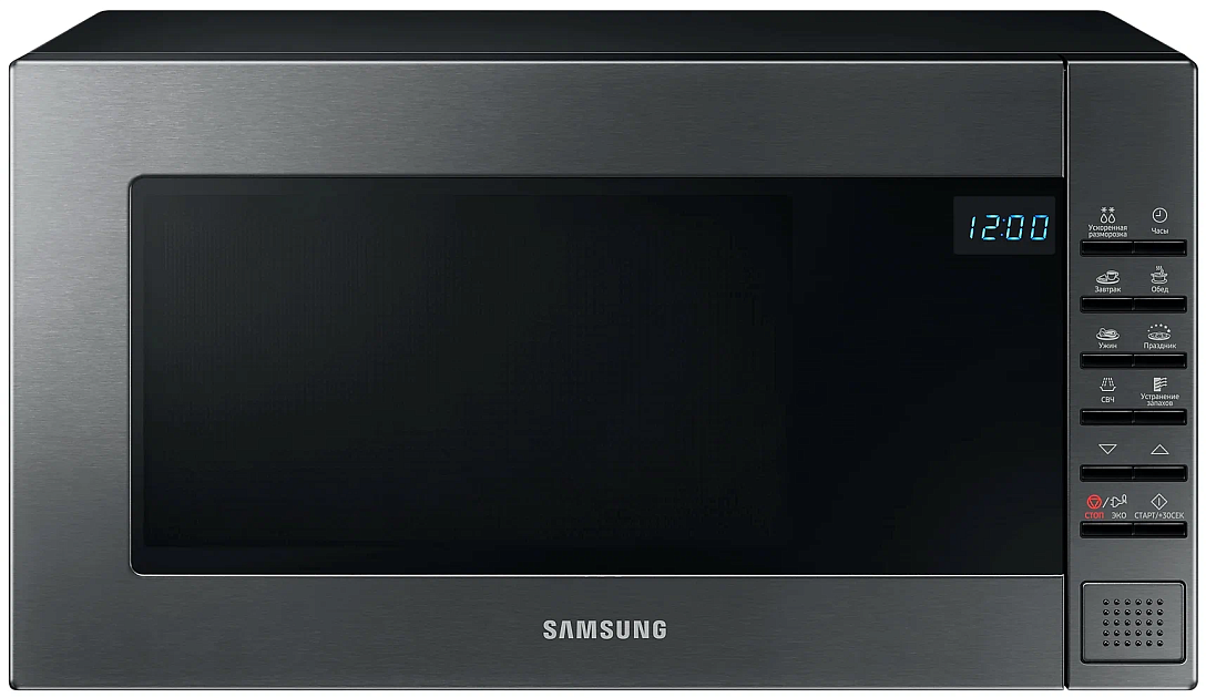 Купить микроволновая печь samsung me88sub/bw, 23л. 800вт, черная сталь ...