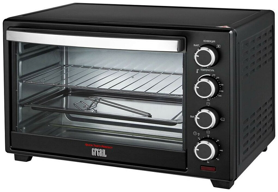Мини-печь GFGril GFO-38B Convection Plus, черный