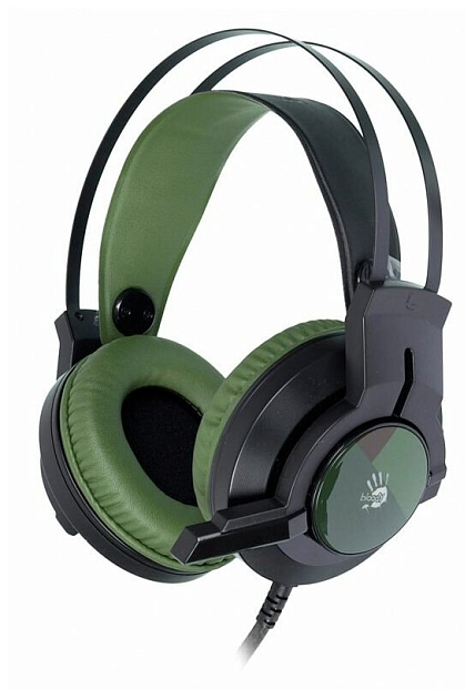 Игровые наушники A4Tech Bloody J450 Black/Green