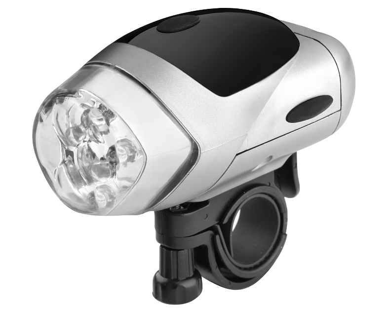 Фонарь передний JY-152 silver (4 диода)