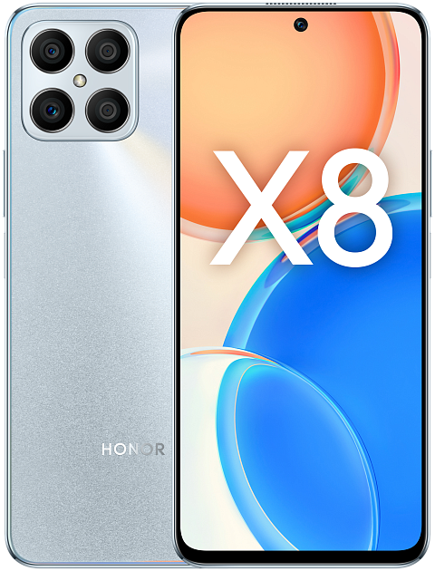 Купить смартфон honor x8 6/128gb titanium silver в Волгограде ...
